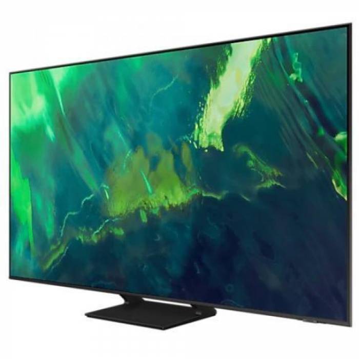 Televizor QLED Samsung Smart QE85Q70AATXXH Seria Q70A, 85inch, Ultra HD 4K, Titanium Gray