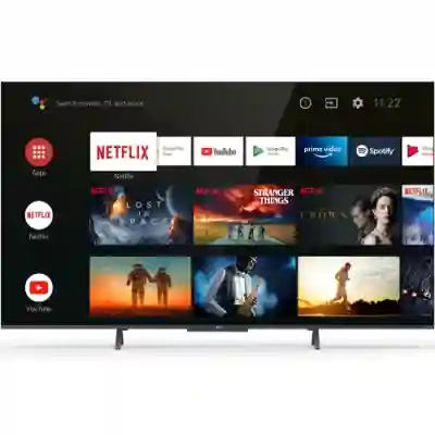 Televizor QLED TCL Smart 55C721 Seria C721, 55inch, Ultra HD 4k, Black