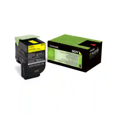 Toner Lexmark 802YE Yellow