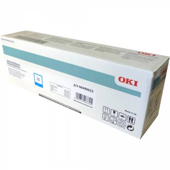 Toner Oki 46490623 Cyan 