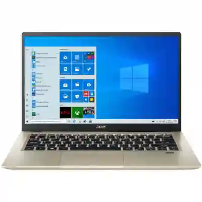 Ultrabook Acer Swift 3X SF314-510G-733K, Intel Core i7-1165G7, 14inch, RAM 16GB, SSD 1TB, Intel Iris Xe Graphics, Windows 10 Pro, Safari Gold