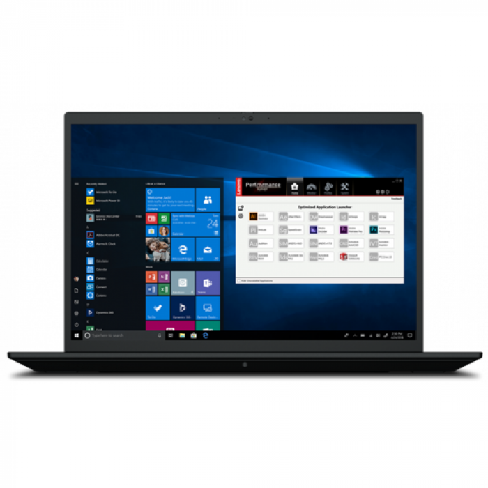 Ultrabook Lenovo ThinkPad P1 Gen4, Intel Core i7-11800H, 16inch, RAM 16GB, SSD 1TB, nVidia RTX A2000 4GB, Windows 10 Pro, Black