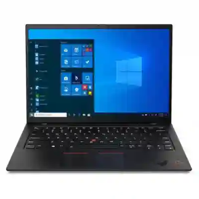 Ultrabook Lenovo ThinkPad X1 Carbon 9th Gen, Intel Core i7-1165G7, 14inch, RAM 16GB, SSD 512GB, Intel Iris Xe Graphics, Windows 10 Pro, Black