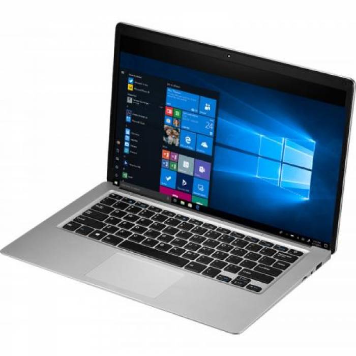 Ultrabook Prestigio SmartBook 141 C3, Intel Atom x5-Z8350, 14.1inch, RAM 4GB, eMMC 64GB, Intel HD Graphics 400, Windows 10, Grey