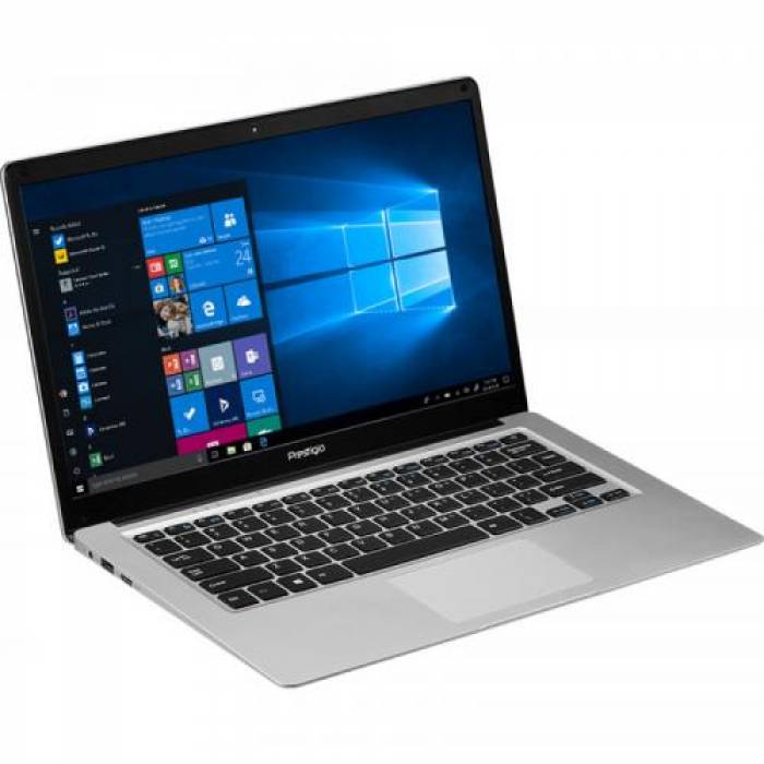 Ultrabook Prestigio SmartBook 141 C3, Intel Atom x5-Z8350, 14.1inch, RAM 4GB, eMMC 64GB, Intel HD Graphics 400, Windows 10, Grey