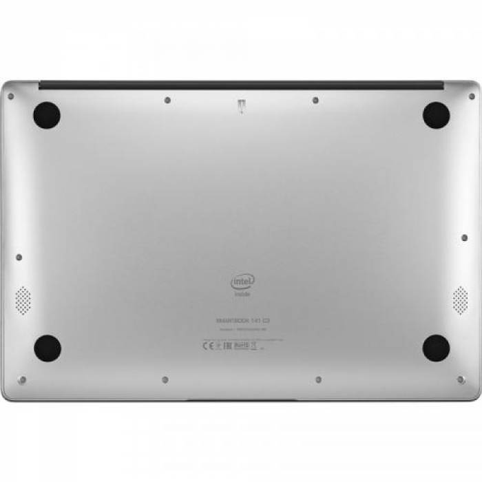 Ultrabook Prestigio SmartBook 141 C3, Intel Atom x5-Z8350, 14.1inch, RAM 4GB, eMMC 64GB, Intel HD Graphics 400, Windows 10, Grey