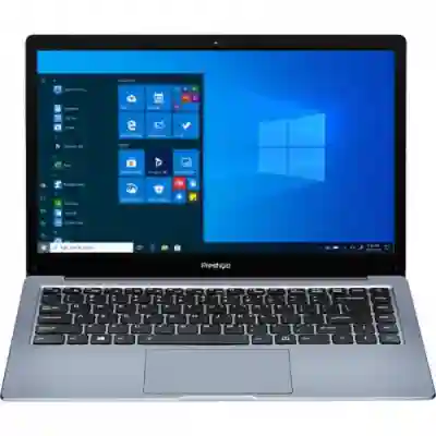 Ultrabook Prestigio SmartBook 141 C4, AMD A4-9120e, 14.1inch, RAM 4GB, eMMC 64GB, AMD Radeon R3, Windows 10 Pro, Dark Grey