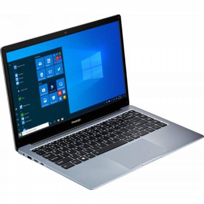 Ultrabook Prestigio SmartBook 141 C4, AMD A4-9120e, 14.1inch, RAM 4GB, eMMC 64GB, AMD Radeon R3, Windows 10 Pro, Dark Grey