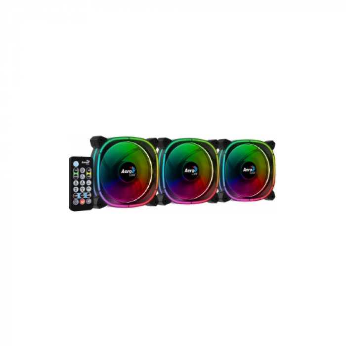 Ventilator Aerocool Astro 12 Pro ARGB, 120mm, 3xFan