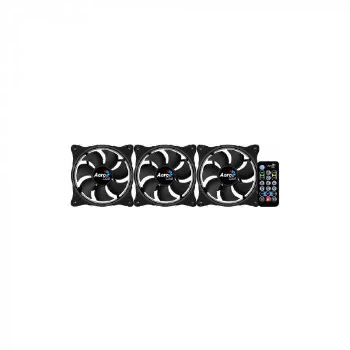 Ventilator Aerocool Eclipse 12 Pro ARGB, 120mm, 3xFan