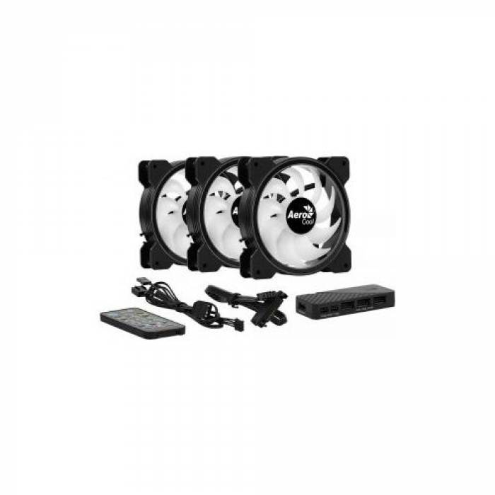 Ventilator Aerocool Saturn 12F ARGB Pro, 120mm, 3xFan