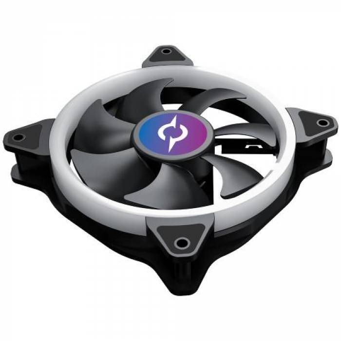 Ventilator AQIRYS Cetus 4P-12SL12-RGB, 120mm