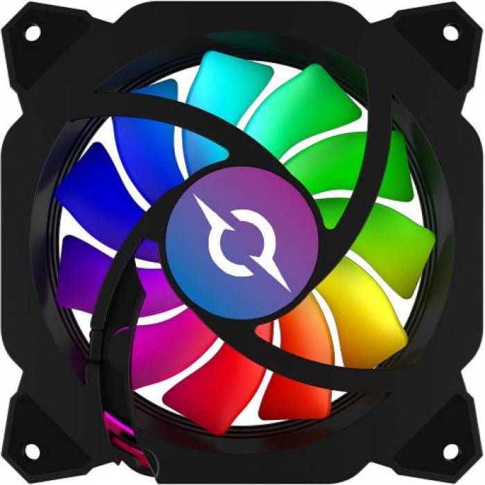 Ventilator Aquirys Cetus 6P-12DLI16-RGB, 120mm, Black