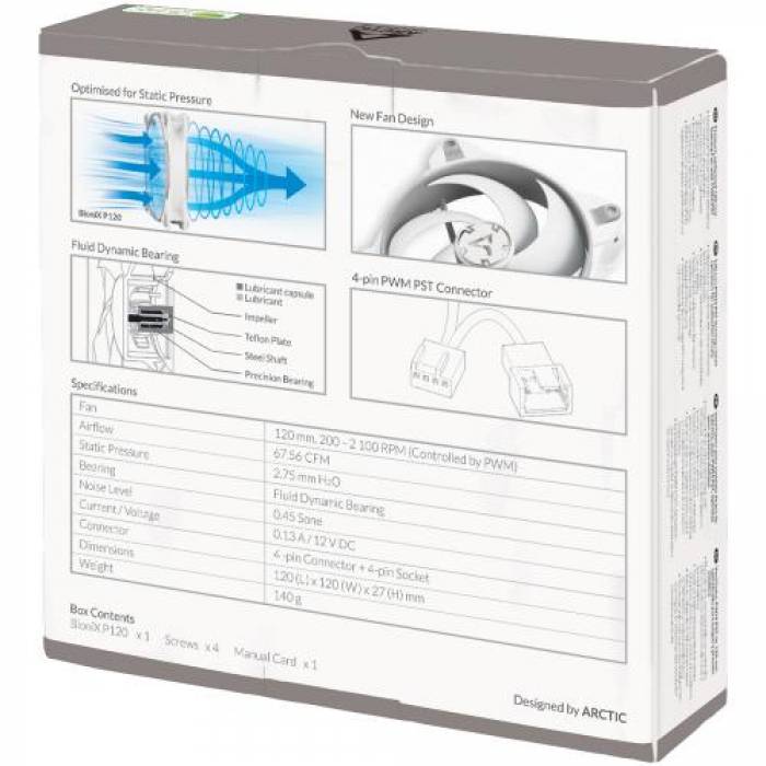 Ventilator Arctic BioniX P120, Grey-White