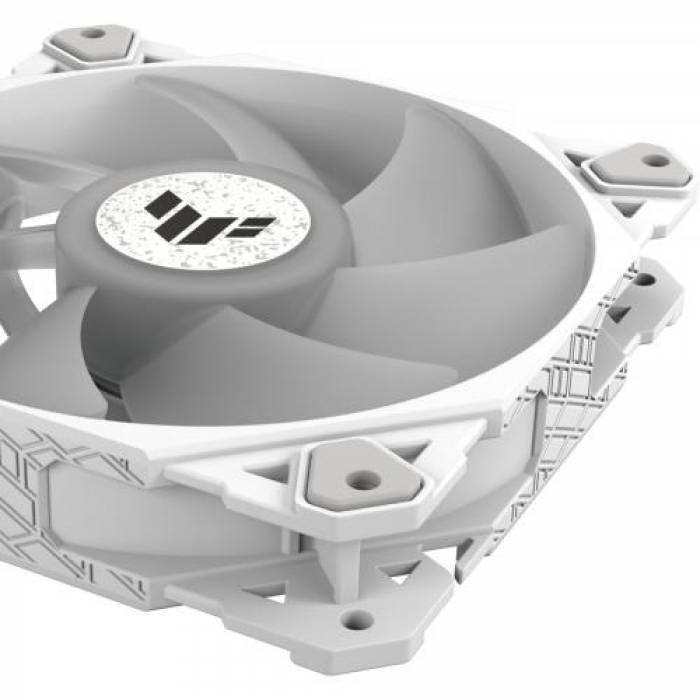 Ventilator carcasa ASUS TUF Gaming TF120 ARGB White Edition, 120 mm