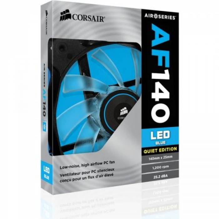 Ventilator Corsair Air Series AF140 LED Blue, 140mm