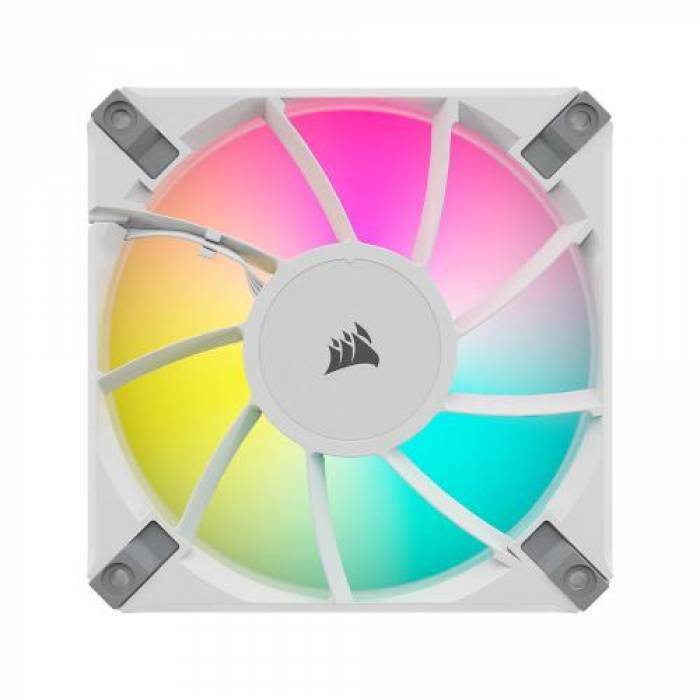 Ventilator Corsair iCUE AF140 RGB ELITE White, RGB LED, 140mm