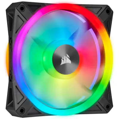 Ventilator Corsair iCUE QL120 RGB Black, 120mm
