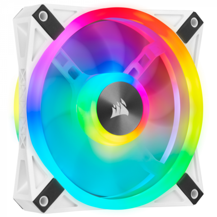 Ventilator Corsair iCUE QL120 RGB White, 120mm