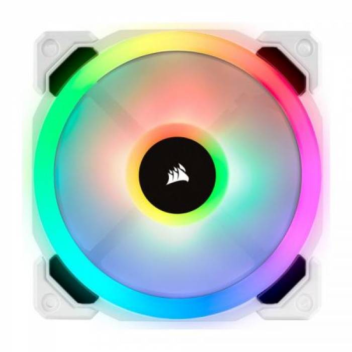 Ventilator Corsair LL120 Static Pressure, RGB LED, 120 mm, 3buc