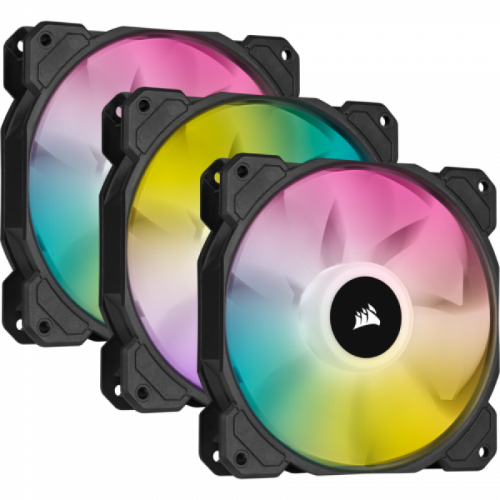 Ventilator Corsair SP120 Elite Performance, 120mm, RGB LED, 3 bucati