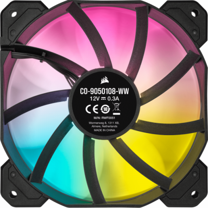 Ventilator Corsair SP120 Elite Performance, 120mm, RGB LED