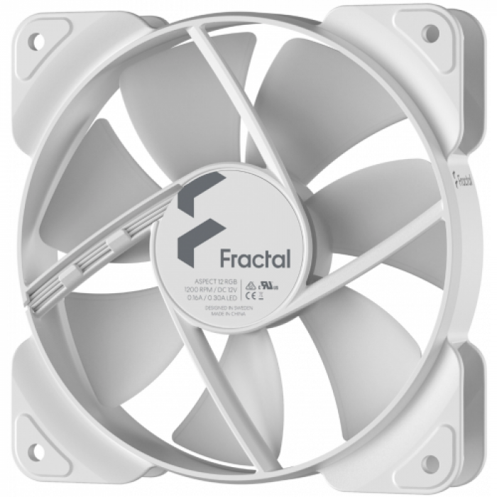 Ventilator Fractal Design Aspect 12 RGB, 120mm, White