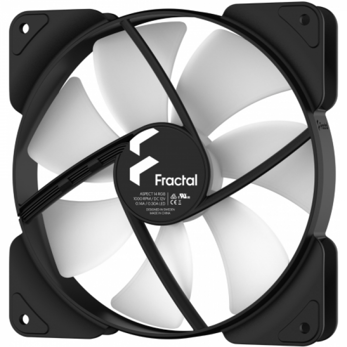 Ventilator Fractal Design Aspect 14 RGB, 140mm, Black