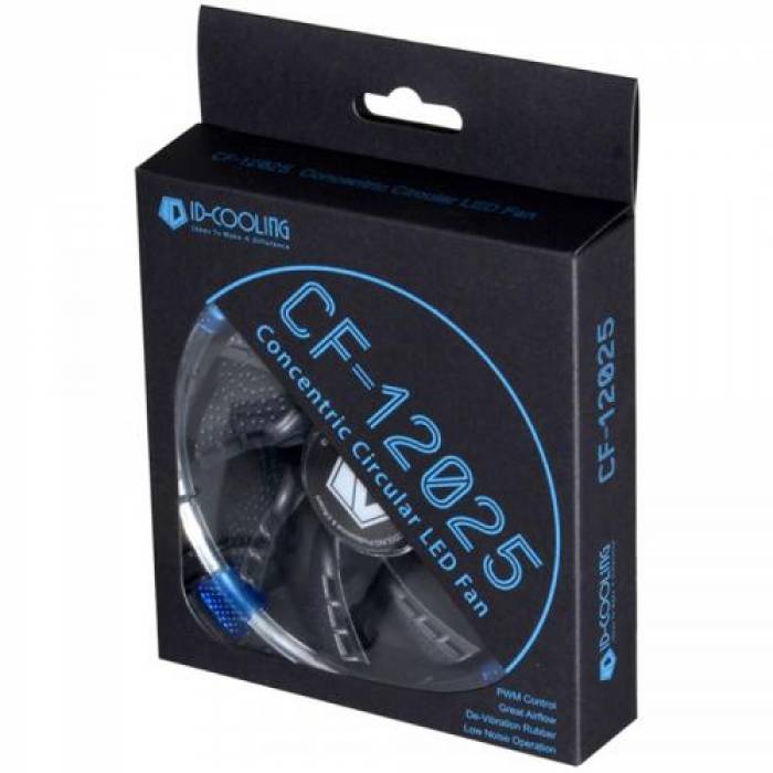 Ventilator ID-Cooling CF-12025-B 120mm, Blue LED