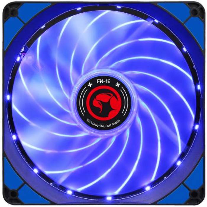 Ventilator Marvo FN-15, Blue LED, 140mm Ventilator Marvo FN-15, Blue LED, 140mm