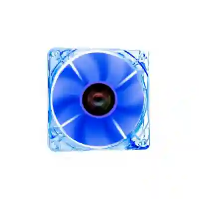 Ventilator Riotoro Cross-X Clear Classic, Blue LED, 120mm