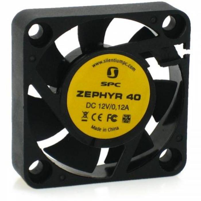 Ventilator SilentiumPC Zephyr40 40mm, Black 