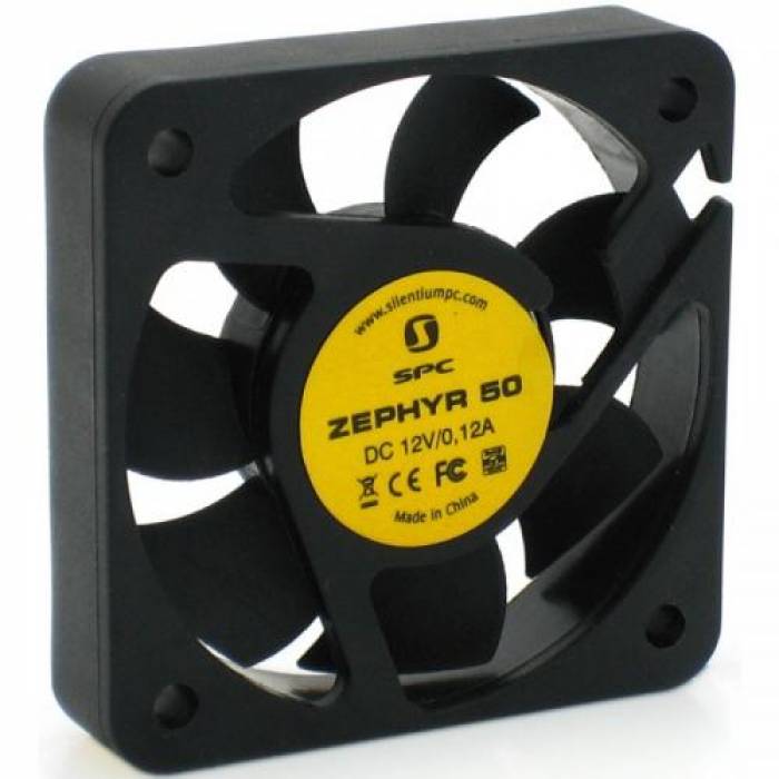 Ventilator  SilentiumPC Zephyr50 50mm, Black