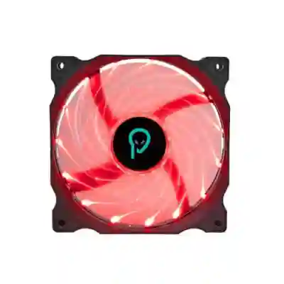 Ventilator Spacer SPFC-120-3P-RD, Red LED, 120mm