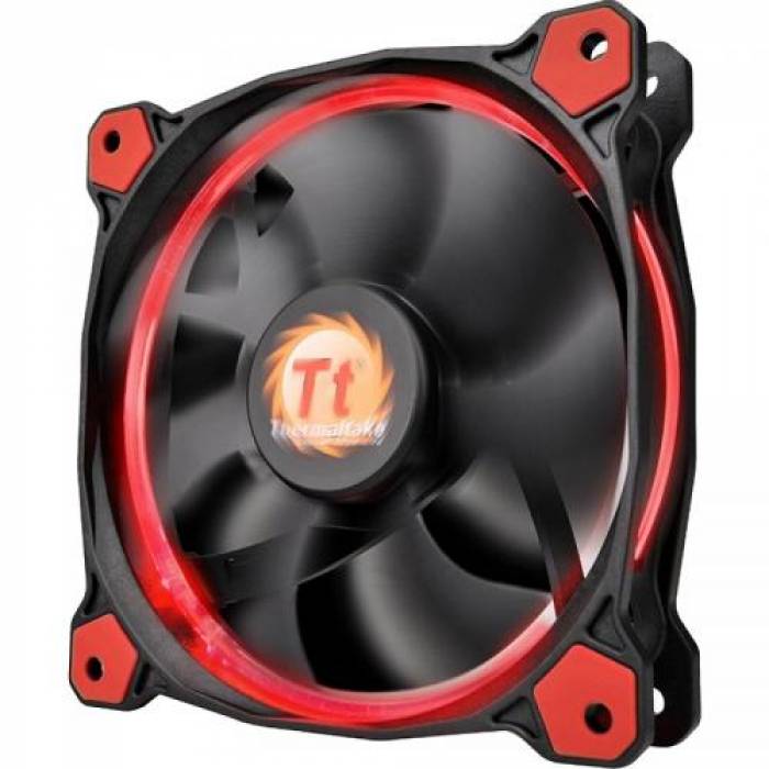 Ventilator Thermaltake Riing 12 High Static Pressure Red LED, 120mm, 3 Fan Pack