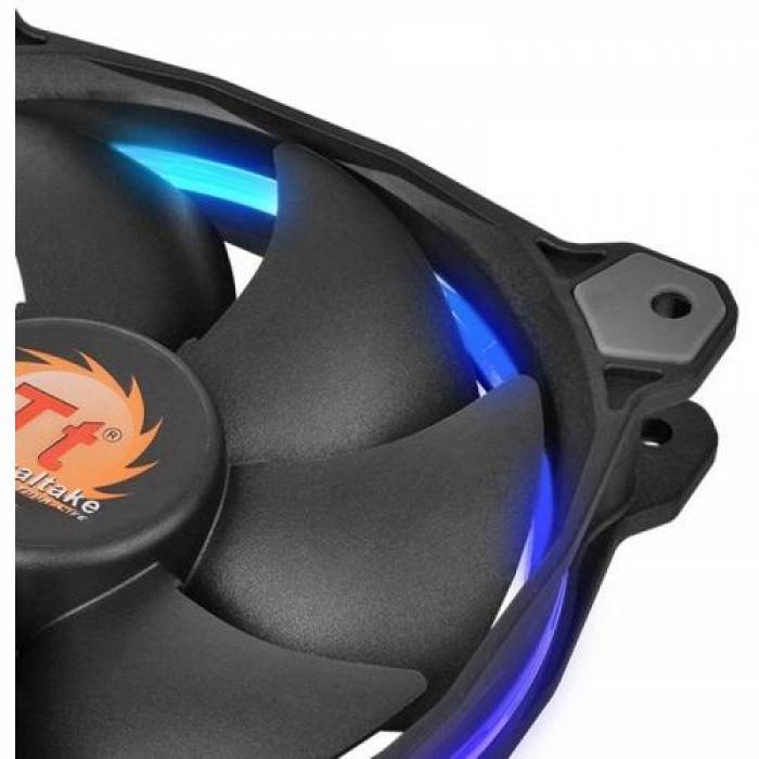 Ventilator Thermaltake Riing 14 LED RGB, 140mm, 3 Fan Pack