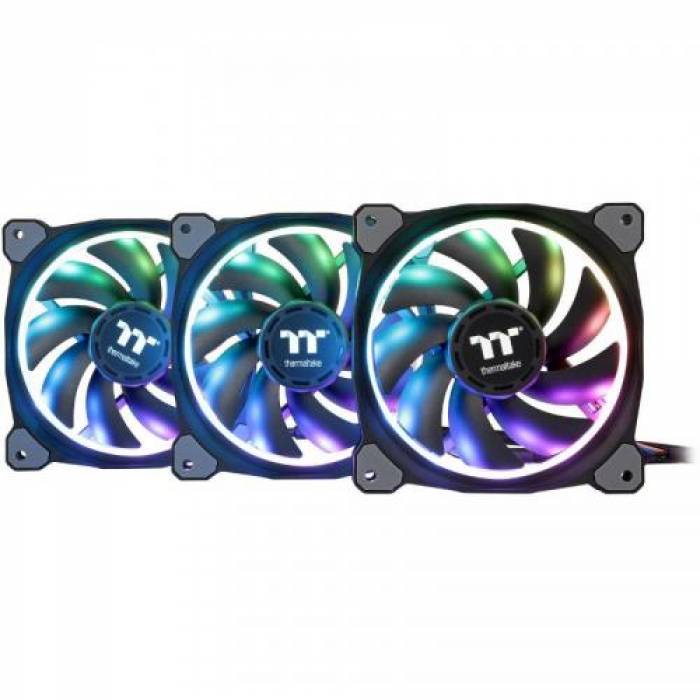 Ventilator Thermaltake Riing Plus 12 RGB Radiator Fan TT Premium Edition, 120mm, 3 Fan Pack