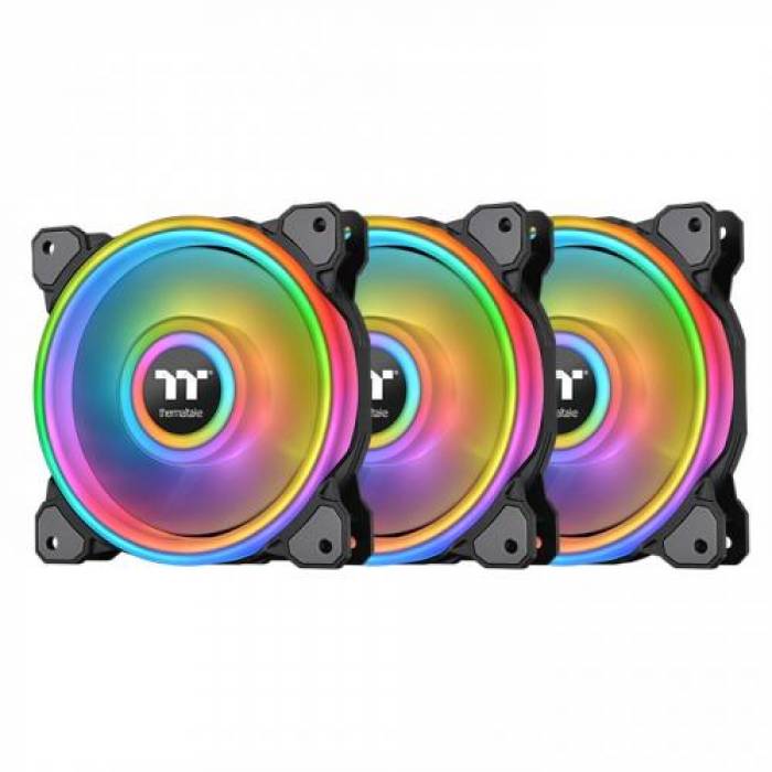 Ventilator Thermaltake Riing Quad 12 Premium Edition, 120mm, 3x Fan