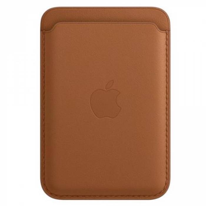 Wallet Apple Leather wallet with MagSafe for Iphone 12 Series, Saddle Brown